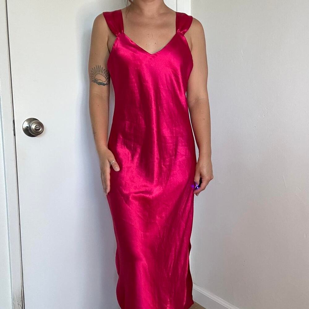 Vintage Pink Slip Dress